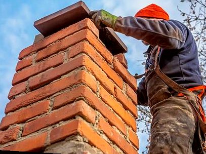 Cap being set square at the stack top at midday