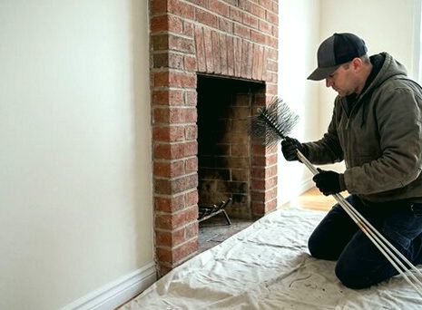 Hearth dressed in cloths for the morning's work